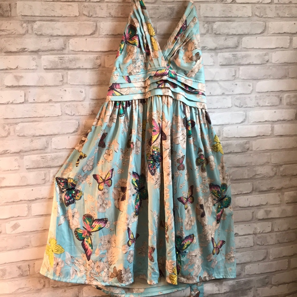 ❤️Uttam London Butterfly Halter Dress